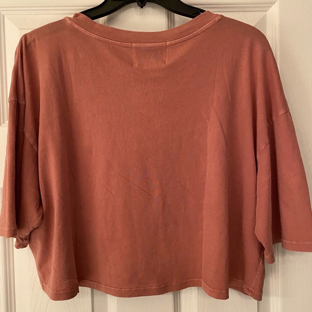 Wildfox Fanta Grape Crop Top Burnt Orange Size Small - Picture 3 of 7